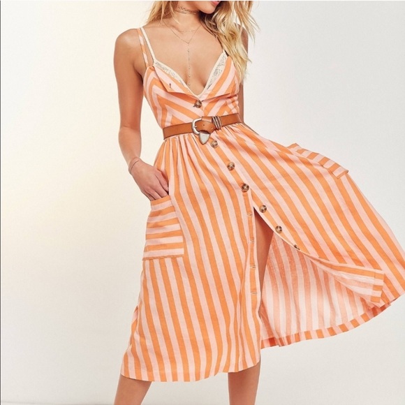 urban outfitters linen dress